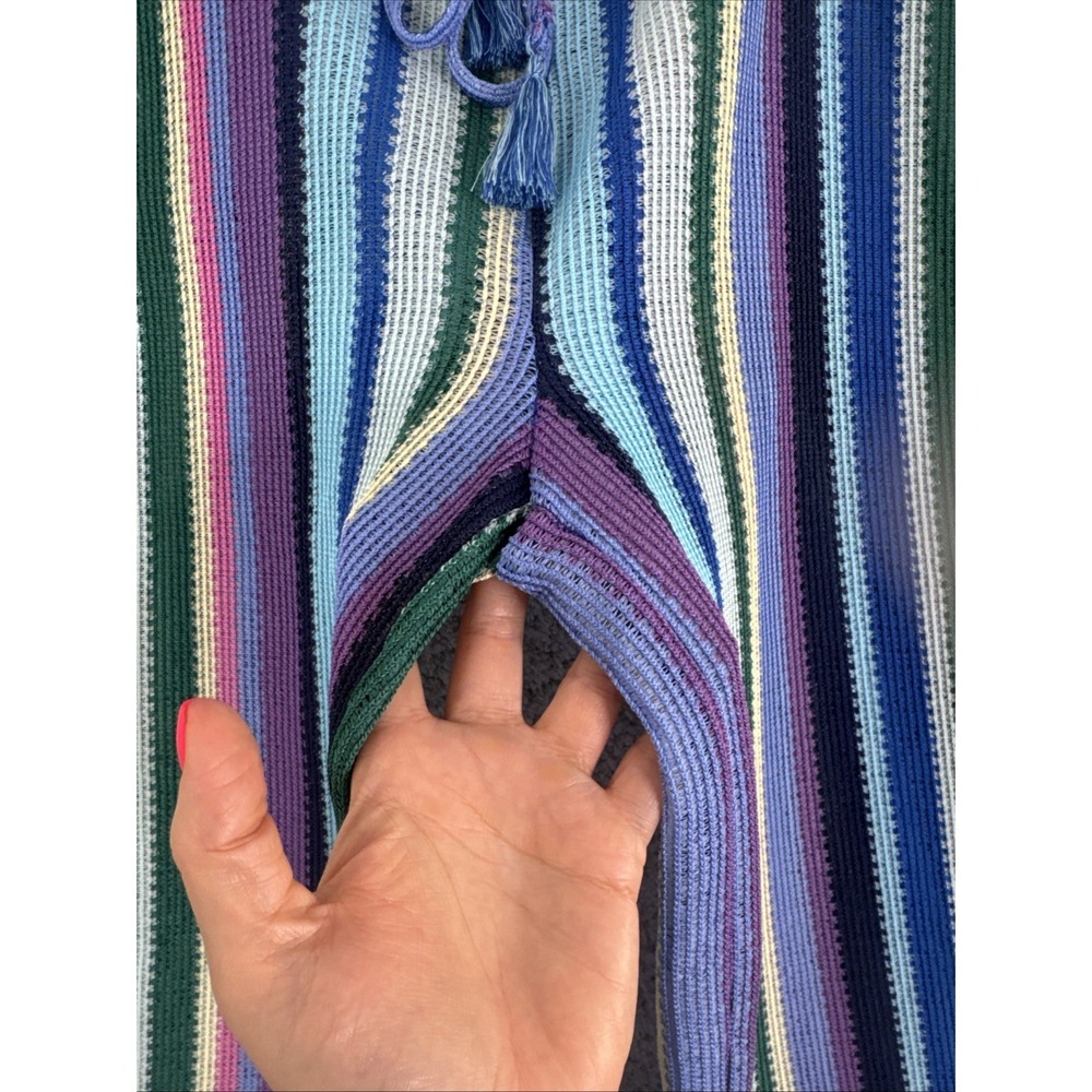 Marina‎ Blu Wide Leg Cover Up Pants Colorful Stripes, Size Medium - Picture 4 of 11